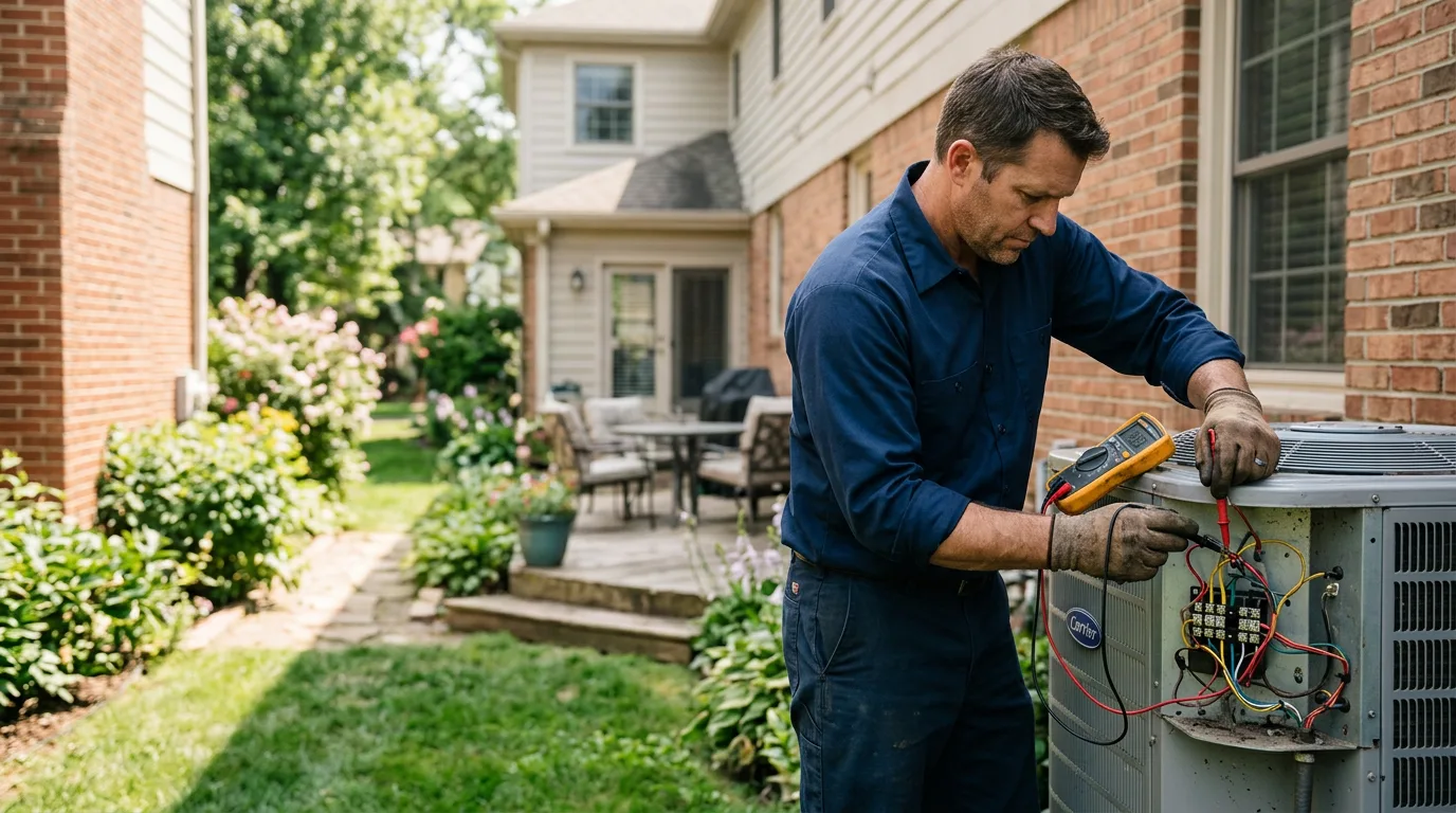 HVAC technician working near Freeman Spur, IL